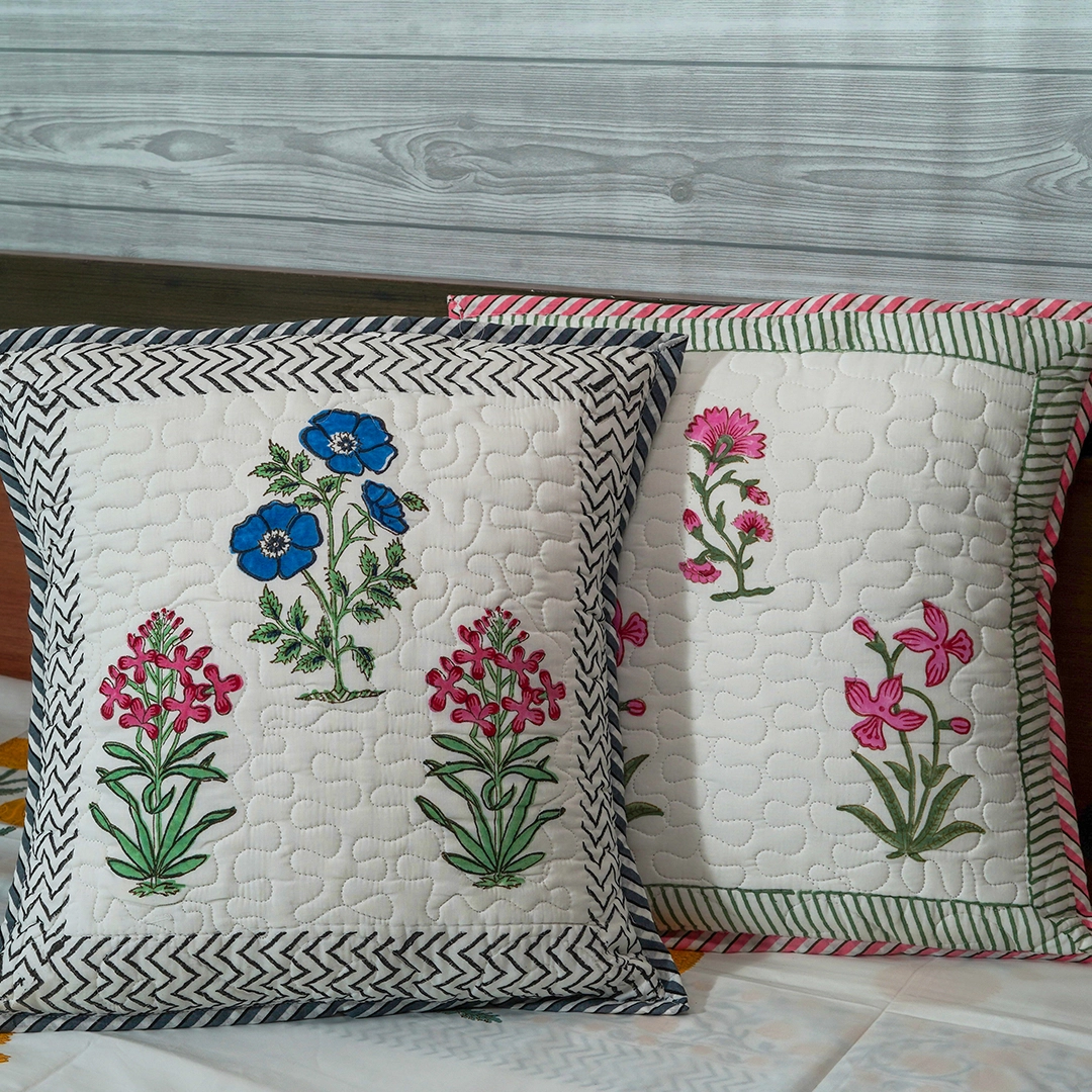 Mughal Garden Set Of 2 Cushion Covers