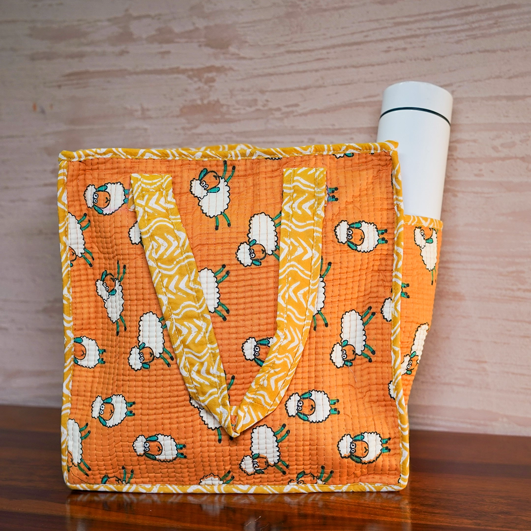 Sheep Print Mini Tote Bag