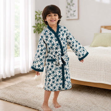 Kids Star Print Bathrobe