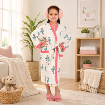 Flamingo Kids Bathrobe for kids