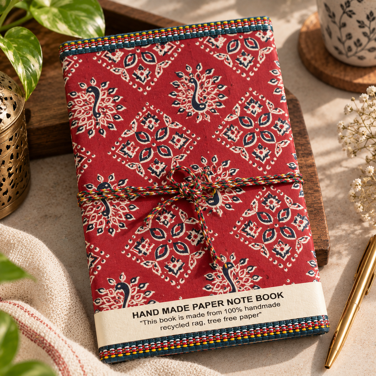 Heritage And Traditional Indian Print Handcrafted diary (set of 5)
