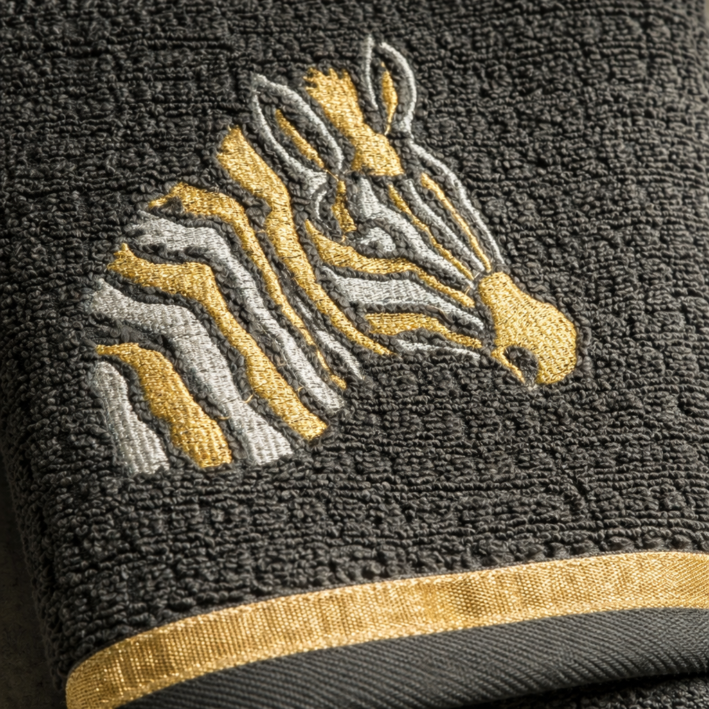 Royal Stride Embroidered Cotton Hand Towel Set