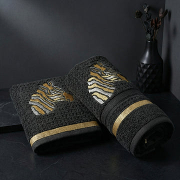 Royal Stride Embroidered Cotton Hand Towel Set