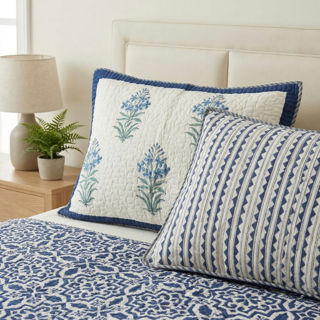 Neel Vatika Quilted Cotton Bedcover Set