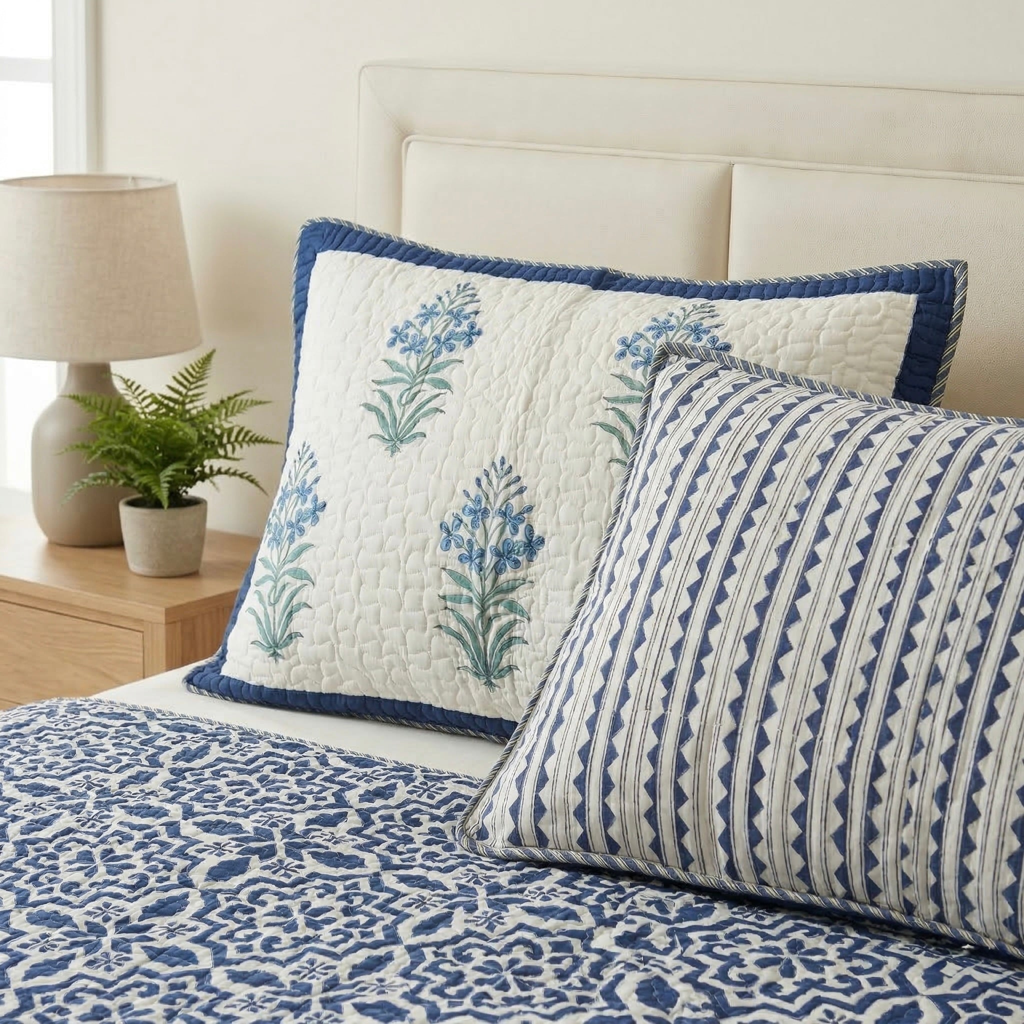 Neel Vatika Quilted Cotton Bedcover Set