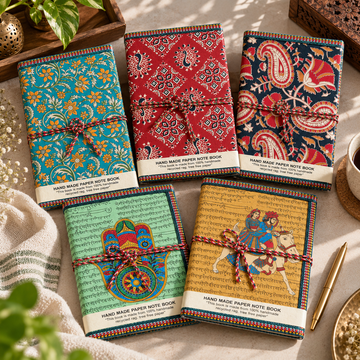 Heritage And Traditional Indian Print Handcrafted diary (set of 5)