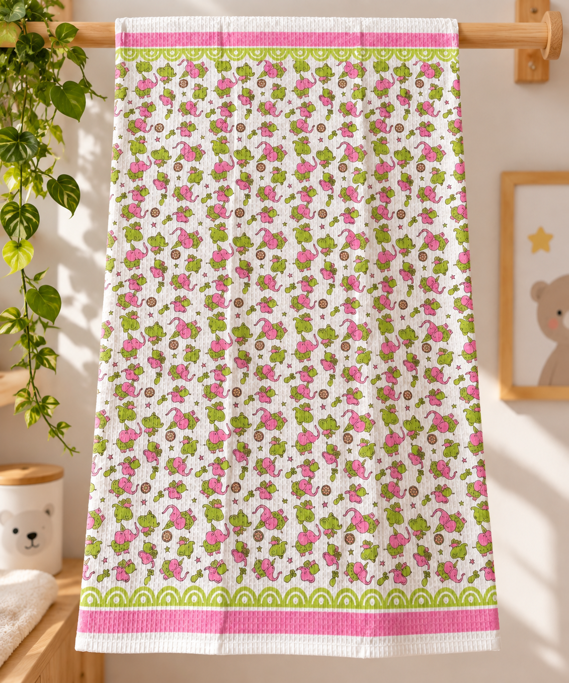 Kids Elephant Printed Towel