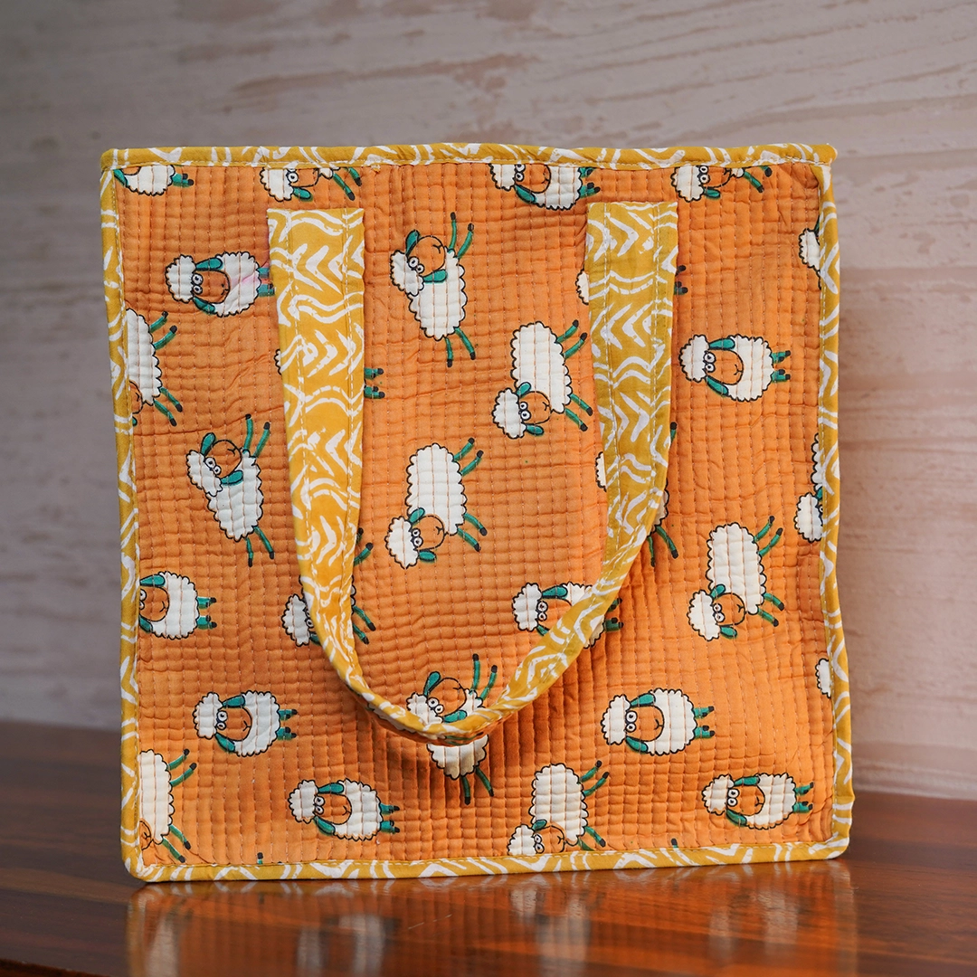 Sheep Print Mini Tote Bag